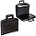 Портфель-сумка пластиковый BRAUBERG, А4+, 375х305х60 мм, на молнии, бизнес-класс, 4 отделения, 2 кармана, черный