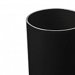 Подставка-стакан СТАММ «Лидер», пластиковая, круглая, черная