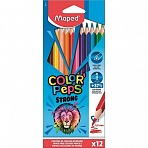 Карандаши цветные Maped Color'peps strong 12 цветов трехгранные