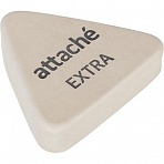 Ластик треугольный Attache Extra, натуральный каучук, 40×38x10мм, белый