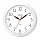Часы настенные TROYKA 11110113, круг, белые, белая рамка, 29×29×3.5 см