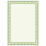 Сертификат-бумага Attache зеленая рамка (А4, 120 г/кв. м, 50 листов в упаковке)