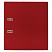 превью Папка-регистратор ОФИСМАГ с арочным механизмом, покрытие из ПВХ, 75 мм, красная
