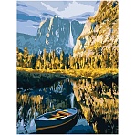Картина по номерам на холсте ТРИ СОВЫ «Осень в горах», 40×50, с акриловыми красками и кистями