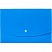 превью Папка-короб на кнопке Attache А5 пластиковая синяя (0.5 мм, до 100 листов)