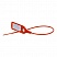 превью Пломба пластиковая универсальная номерная Авангард 220 мм красная (100 штук в упаковке)