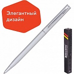 Ручка бизнес-класса шариковая BRAUBERG «Delicate Silver», корпус серебристый, узел 1 мм, линия письма 0.7 мм, синяя