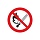 P02 Запрещается пользоваться открытым огнем и курить (пластик ПВХ, 200х200)