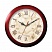превью Часы настенные TROYKA 11131150, круг, бежевые с рисунком «Карта», коричневая рамка, 29×29×3.5 см