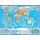 Настенная карта Мир Ретро стиль 1.5×1.05м политическая