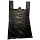 Пакет-майка ПНД усиленный черный 30 мкм (40+18×70 см, 50 штук в упаковке)