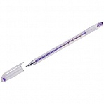Ручка гелевая Crown «Hi-Jell Metallic» фиолетовая металлик, 0.7мм