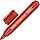Маркер перманентный полулаковый Attache красный (толщина линии 2-3 мм)