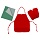 Набор для уроков труда ПИФАГОР: клеёнка ПВХ зеленая, 69×40 см, нарукавники красные