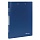 Папка с боковым металлическим прижимом и внутренним карманом BRAUBERG "Contract", синяя, до 100 л., 0,7 мм