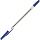 Ручка шариковая автоматическая СТАММ «500» синяя, 0.7мм, белый корпус