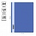 превью Папка-скоросшиватель пластик. OfficeSpace, А4, 120мкм, синяя с прозр. верхом