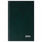 Ежедневник датированный 2024г., A5, 168л., бумвинил, OfficeSpace, зеленый