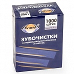 Зубочистки бамбуковые Vior 1000 штук в полипропиленовых упаковках (401-488)