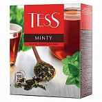Чай TESS (Тесс) «Minty», черный с мятой, 100 пакетиков по 1.5 г