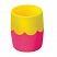 превью Подставка-органайзер СТАММ (стакан для ручек), розово-желтая, непрозрачная