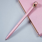 Ручка шариковая автоматическая MESHU «Pink pearl» синяя, 1.0мм