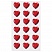 превью Стразы самоклеящиеся «Сердце», красные, 16 мм, 18 шт., на подложке, ОСТРОВ СОКРОВИЩ