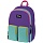 Рюкзак Berlingo Color blocks «Lilac mint» 39×28×17см, 2 отделения, 4 кармана, уплотненная спинка