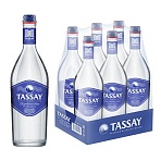 Вода TASSAY газированная стекло 0.75 6шт/уп