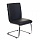 Кресло для приемных и переговорных CH-250-V, хром, экокожа, черное