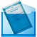 превью Папка-конверт на кнопке Attache А4 синяя 180 мкм (с горизонтальным расширением, 5 штук в упаковке)