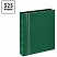 превью Альбом для монет OfficeSpace «Люкс» формат Optima, 230×270 на кольцах, зеленый матовый, 10л., иск. кожа