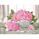 Картина по номерам на картоне ТРИ СОВЫ «Садовые розы», 30×40, с акриловыми красками и кистями