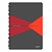 превью Бизнес-тетрадь Leitz Office А4 90 листов красная с серым в клетку съемная линейка-закладка на спирали (225х297 мм)