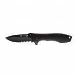 Нож складной Stinger,80мм, черный, сталь/алюминий (черный), FK-721BK