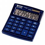 Калькулятор настольный Eleven SDC-810NR-NV, 10 разрядов, двойное питание, 127×105×21мм, темно-синий