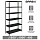 Стеллаж металлический BRABIX «ГРАФИТ MS KD-195/40-6», лофт, 1950×1000х400 мм, 6 полок, 291272