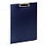 превью Папка-планшет STAFF, А4 (310×230 мм), с прижимом и крышкой, пластик, синяя, 0.5 мм, 229220