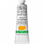 Краска масляная профессиональная Winsor&Newton «Artists' Oil», 37 мл, беcкадмиевый желтый