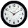 Часы настенные ход плавный, Troyka 51500514, круглые, 30×30×5, черная рамка