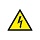 W08 Опасность поражения электрическим током (пластик ПВХ,200х200)