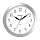 Часы настенные ход плавный, Troyka 88884888, круглые, 31×31×5, коричневая рамка