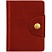 превью Визитница карманная OfficeSpace на кнопке, 10×7см, 18 карманов, натуральная кожа, красный