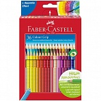 Карандаши цветные Faber-Castell «Grip», 36цв., трехгран., заточен., картон., европодвес