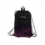 Мешок для обуви 1 отделение Berlingo «Black and pink geometry», 360×470мм, карман на молнии