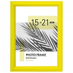 Рамка 15×21 см небьющаяся, багет 17.5 мм, пластик, BRAUBERG «Colorful», желтая