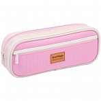 Пенал мягкий 2 отделения, 1 карман, 220×80×50мм, Berlingo «Pastel pink», полиэстер, внутр. органайзер