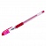 превью Ручка гелевая Crown «Hi-Jell Needle Grip» красная, 0.7мм, грип, игольчатый стержень, штрих-код
