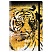 превью Ежедневник недатированный А5, 128л., 7БЦ «Golden tiger», матовая ламинация, на резинке