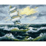 Картина по номерам на холсте ТРИ СОВЫ «Шторм», 40×50см, с акриловыми красками и кистями